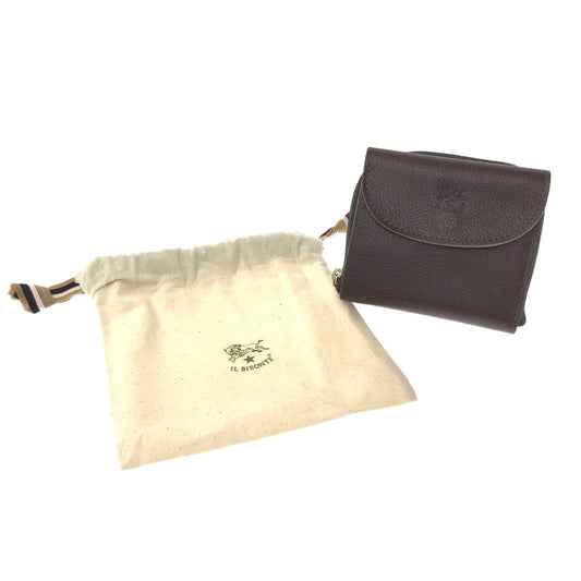 【中古美品】【メンズ】 IL BISONTE イルビゾンテ TRI-FOLD WALLET BROWN 54523 3つ折り財布 財布 アクセサリー 200-260722-rt-14-tagh カラー：ブラウン 万代Net店