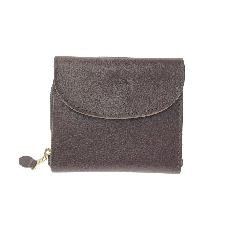 【中古美品】【メンズ】 IL BISONTE イルビゾンテ TRI-FOLD WALLET BROWN 54523 3つ折り財布 財布 アクセサリー 200-260722-rt-14-tagh カラー：ブラウン 万代Net店