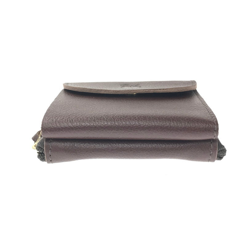 【中古美品】【メンズ】 IL BISONTE イルビゾンテ TRI-FOLD WALLET BROWN 54523 3つ折り財布 財布 アクセサリー 200-260722-rt-14-tagh カラー：ブラウン 万代Net店