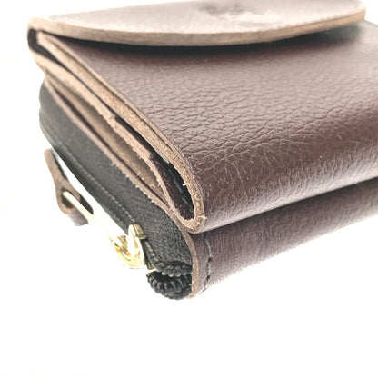 【中古美品】【メンズ】 IL BISONTE イルビゾンテ TRI-FOLD WALLET BROWN 54523 3つ折り財布 財布 アクセサリー 200-260722-rt-14-tagh カラー：ブラウン 万代Net店