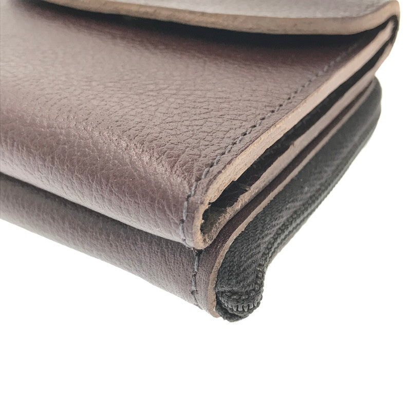 【中古美品】【メンズ】 IL BISONTE イルビゾンテ TRI-FOLD WALLET BROWN 54523 3つ折り財布 財布 アクセサリー 200-260722-rt-14-tagh カラー：ブラウン 万代Net店
