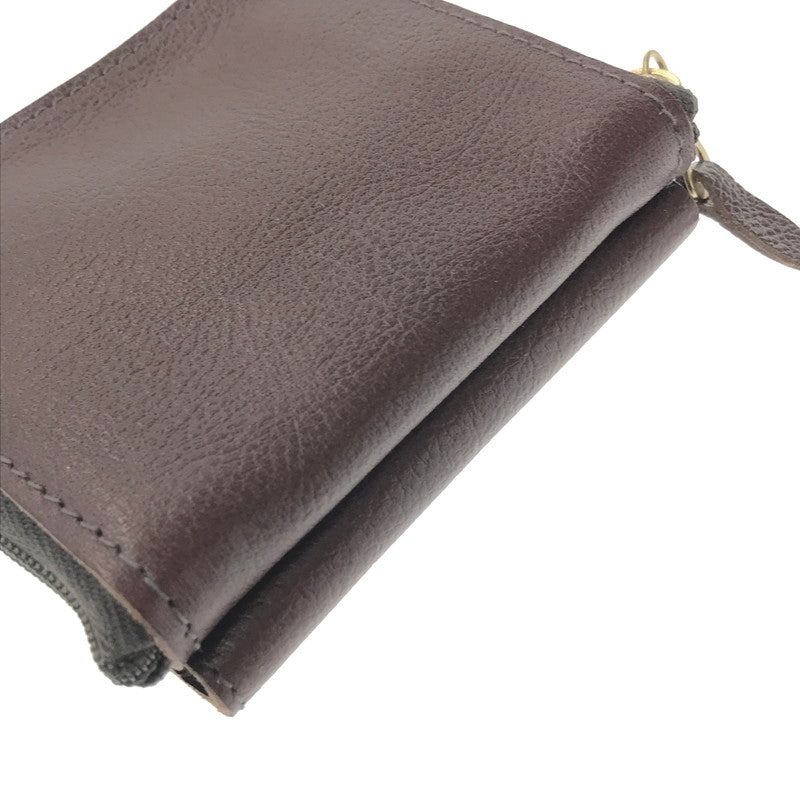 【中古美品】【メンズ】 IL BISONTE イルビゾンテ TRI-FOLD WALLET BROWN 54523 3つ折り財布 財布 アクセサリー 200-260722-rt-14-tagh カラー：ブラウン 万代Net店