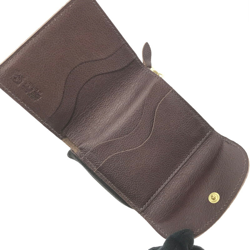 【中古美品】【メンズ】 IL BISONTE イルビゾンテ TRI-FOLD WALLET BROWN 54523 3つ折り財布 財布 アクセサリー 200-260722-rt-14-tagh カラー：ブラウン 万代Net店