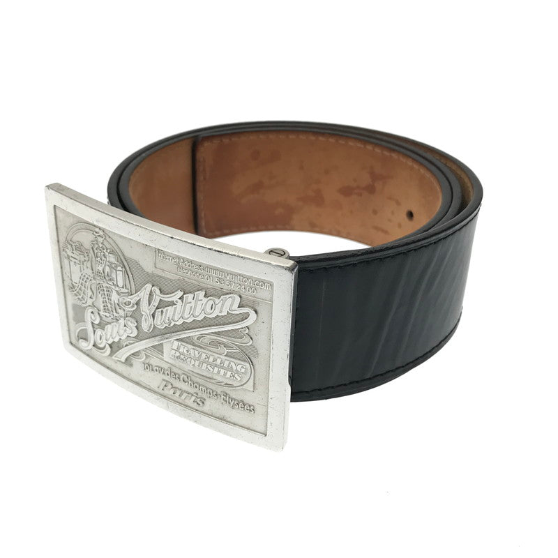 【中古品】【メンズ】 LOUIS VUITTON ルイ・ヴィトン CEINTURE JEANS BELT BLACK M6812 CA1017 ジーンズ ベルト アクセサリー 179-260722-rt-12-tagh カラー：ブラック 万代Net店