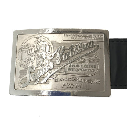 【中古品】【メンズ】 LOUIS VUITTON ルイ・ヴィトン CEINTURE JEANS BELT BLACK M6812 CA1017 ジーンズ ベルト アクセサリー 179-260722-rt-12-tagh カラー：ブラック 万代Net店