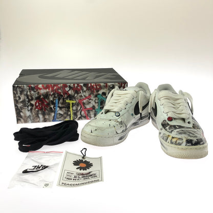 【中古品】【メンズ】 NIKE ナイキ × PEACEMINUSONE ピース マイナス ワン AIR FORCE 1 LOW PARA-NOISE WHITE BLAC DD3223-100 エア フォース ワン スニーカー 靴 160-260730-rt-03-tagh サイズ：26.5cm US 8.5 カラー：WHITE/BLACK-WHITE 万代Net店