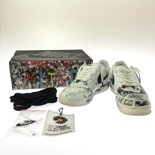 【中古品】【メンズ】 NIKE ナイキ × PEACEMINUSONE ピース マイナス ワン AIR FORCE 1 LOW PARA-NOISE WHITE BLAC DD3223-100 エア フォース ワン スニーカー 靴 160-260730-rt-03-tagh サイズ：26.5cm US 8.5 カラー：WHITE/BLACK-WHITE 万代Net店