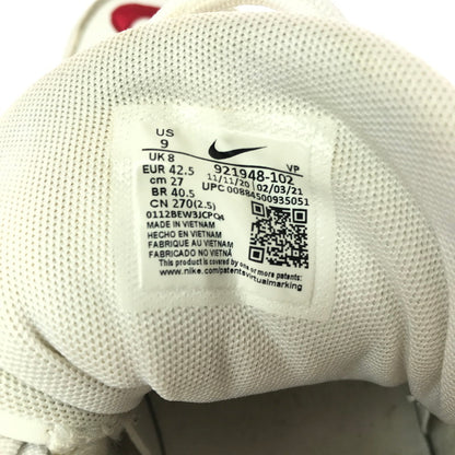 【中古品】【メンズ】 NIKE ナイキ AIR MORE UPTEMPO WHITE VARSITY RED (2021) 921948-102 エア モア アップテンポ スニーカー 靴 160-260730-rt-14-tagh サイズ：27cm US9 カラー：WHITE/VARSITY RED-WHITE 万代Net店