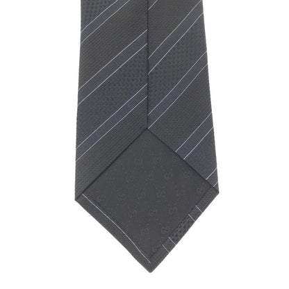 【中古美品】【メンズ】 GUCCI グッチ SILK LOGO JACQUARD TIE 499694 シルク ロゴ ジャガードタイ ネクタイ スーツ小物 183-260802-hi-18-tagh カラー：ネイビー 万代Net店