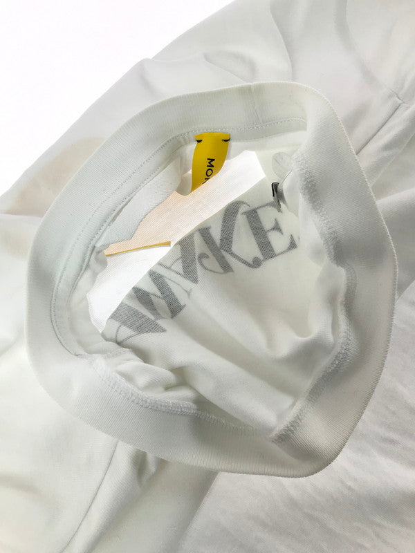 【中古品】【メンズ】 MONCLER GENIUS モンクレール × AWAKE NY アウェイク　ニューヨーク 20SS T-SHIRT 　WHITE　F10928C70810 Tシャツ トップス コラボ 141-260722-su-01-tagh サイズ：M カラー：ホワイト 万代Net店