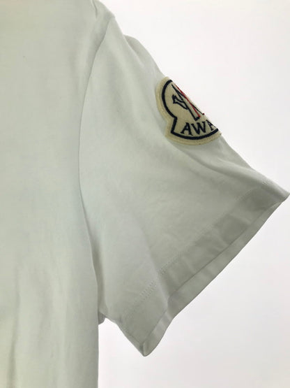 【中古品】【メンズ】 MONCLER GENIUS モンクレール × AWAKE NY アウェイク　ニューヨーク 20SS T-SHIRT 　WHITE　F10928C70810 Tシャツ トップス コラボ 141-260722-su-01-tagh サイズ：M カラー：ホワイト 万代Net店