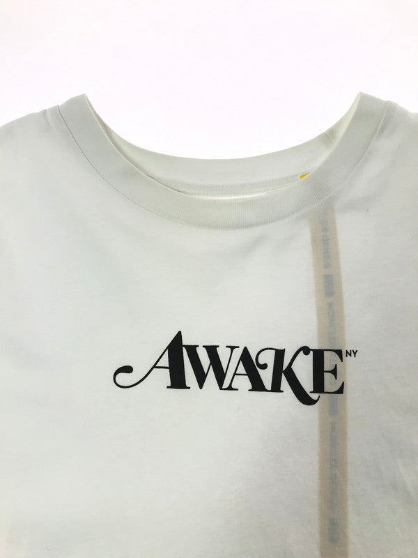 【中古品】【メンズ】 MONCLER GENIUS モンクレール × AWAKE NY アウェイク　ニューヨーク 20SS T-SHIRT 　WHITE　F10928C70810 Tシャツ トップス コラボ 141-260722-su-01-tagh サイズ：M カラー：ホワイト 万代Net店