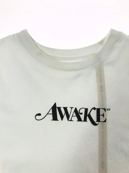 【中古品】【メンズ】 MONCLER GENIUS モンクレール × AWAKE NY アウェイク　ニューヨーク 20SS T-SHIRT 　WHITE　F10928C70810 Tシャツ トップス コラボ 141-260722-su-01-tagh サイズ：M カラー：ホワイト 万代Net店