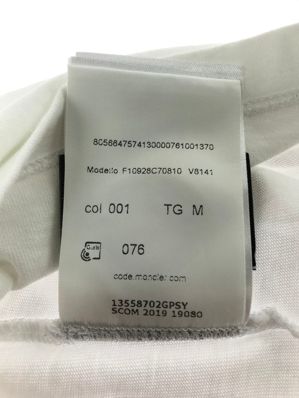 【中古品】【メンズ】 MONCLER GENIUS モンクレール × AWAKE NY アウェイク　ニューヨーク 20SS T-SHIRT 　WHITE　F10928C70810 Tシャツ トップス コラボ 141-260722-su-01-tagh サイズ：M カラー：ホワイト 万代Net店