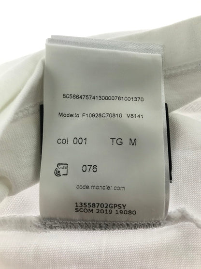 【中古品】【メンズ】 MONCLER GENIUS モンクレール × AWAKE NY アウェイク　ニューヨーク 20SS T-SHIRT 　WHITE　F10928C70810 Tシャツ トップス コラボ 141-260722-su-01-tagh サイズ：M カラー：ホワイト 万代Net店
