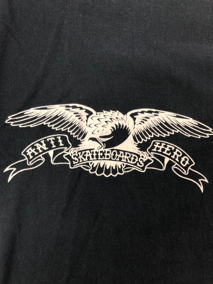 【中古品】【メンズ】 SUPREME シュプリーム × ANTIHERO アンタイヒーロー コラボ 14SS EAGLE L/S TEE イーグル プリント ロングスリーブTシャツ 長袖Tシャツ 149-260802-hi-09-tagh サイズ：M カラー：ブラック 万代Net店