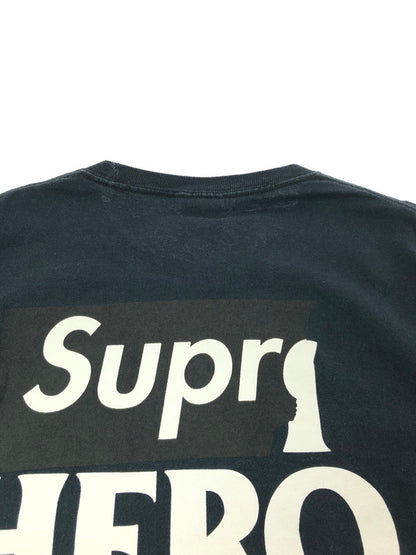 【中古品】【メンズ】 SUPREME シュプリーム × ANTIHERO アンタイヒーロー コラボ 14SS EAGLE L/S TEE イーグル プリント ロングスリーブTシャツ 長袖Tシャツ 149-260802-hi-09-tagh サイズ：M カラー：ブラック 万代Net店
