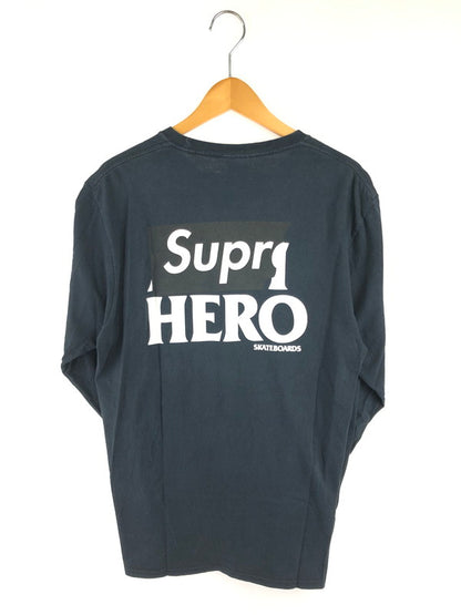 【中古品】【メンズ】 SUPREME シュプリーム × ANTIHERO アンタイヒーロー コラボ 14SS EAGLE L/S TEE イーグル プリント ロングスリーブTシャツ 長袖Tシャツ 149-260802-hi-09-tagh サイズ：M カラー：ブラック 万代Net店