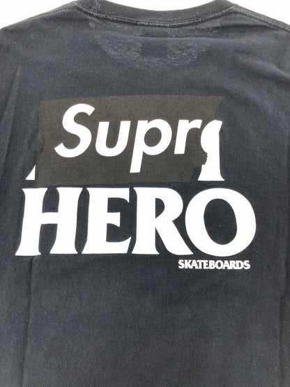 【中古品】【メンズ】 SUPREME シュプリーム × ANTIHERO アンタイヒーロー コラボ 14SS EAGLE L/S TEE イーグル プリント ロングスリーブTシャツ 長袖Tシャツ 149-260802-hi-09-tagh サイズ：M カラー：ブラック 万代Net店