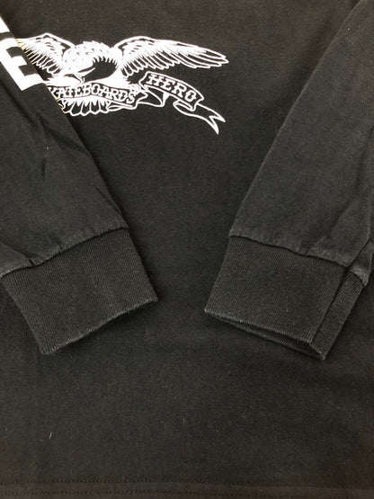 【中古品】【メンズ】 SUPREME シュプリーム × ANTIHERO アンタイヒーロー コラボ 14SS EAGLE L/S TEE イーグル プリント ロングスリーブTシャツ 長袖Tシャツ 149-260802-hi-09-tagh サイズ：M カラー：ブラック 万代Net店