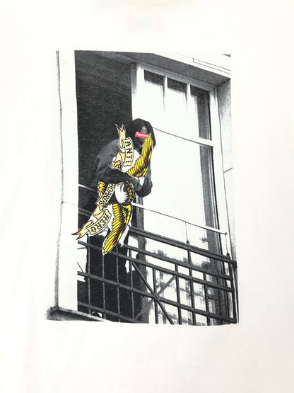 【中古品】【メンズ】 SUPREME シュプリーム ×ANTIHERO アンタイヒーロー コラボ 20AW BALCONY TEE バルコニーTシャツ プリント 半袖 Tシャツ カットソー 149-260802-hi-03-tagh サイズ：S カラー：ホワイト 万代Net店