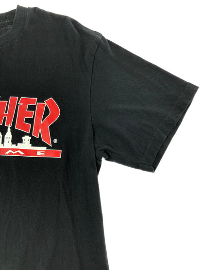 【中古品】【メンズ】 SUPREME シュプリーム × THRASHER スラッシャー コラボ 21AW SKYLINE TEE スカイラインTシャツ プリント 半袖 Tシャツ カットソー 149-260802-hi-05-tagh サイズ：S カラー：ブラック 万代Net店