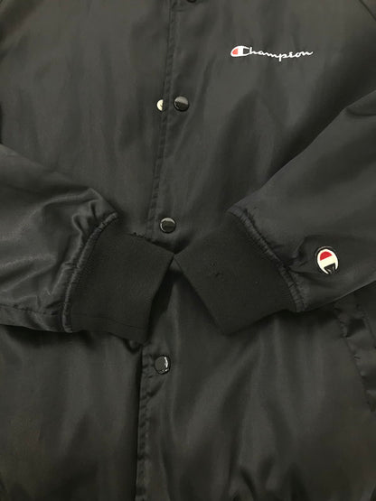 【現状渡し品】【メンズ】 SUPREME シュプリーム × CHAMPION チャンピオン 13SS SATIN JACKET サテンジャケット スタジャン アウター 149-260809-hi-03-tagh サイズ：M カラー：ブラック 万代Net店