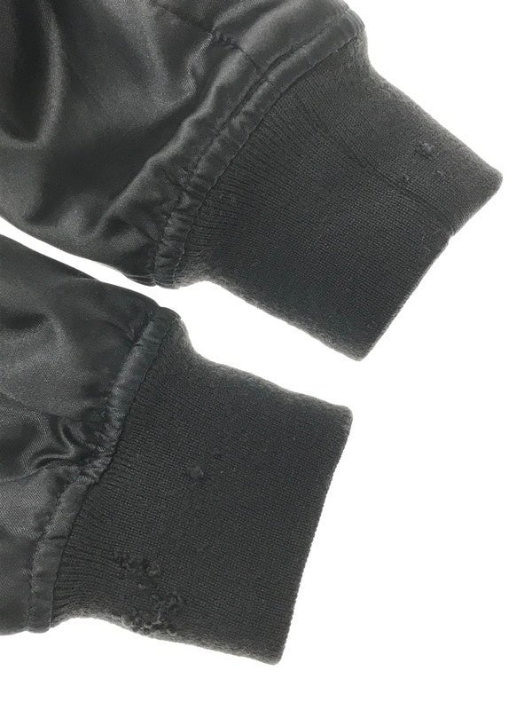 【現状渡し品】【メンズ】 SUPREME シュプリーム × CHAMPION チャンピオン 13SS SATIN JACKET サテンジャケット スタジャン アウター 149-260809-hi-03-tagh サイズ：M カラー：ブラック 万代Net店