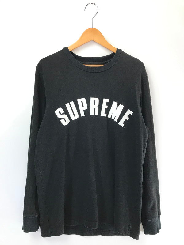 【中古品】【メンズ】 SUPREME シュプリーム 16SS ARC LOGO L/S TOP BLACK 16年春夏 アーク ロゴ ロングスリーブ トップ 長袖Tシャツ トップス 149-260808-rt-06-tagh サイズ：M カラー：ブラック 万代Net店