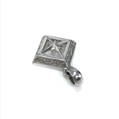 【中古品】【メンズ】 SAAD サード SQUARE PENDANT TOP スクエア ペンダントトップ SV925 太陽 アラベスク アクセサリー 191-260721-YY-03-tagh カラー：シルバー 万代Net店