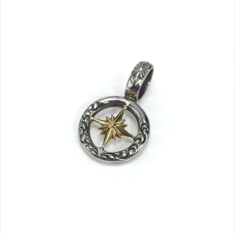 【中古品】【メンズ】 SAAD サード PENDANT TOP ペンダントトップ K24GP SV925 太陽 アラベスク アクセサリー 191-260721-YY-01-tagh カラー：シルバー 万代Net店