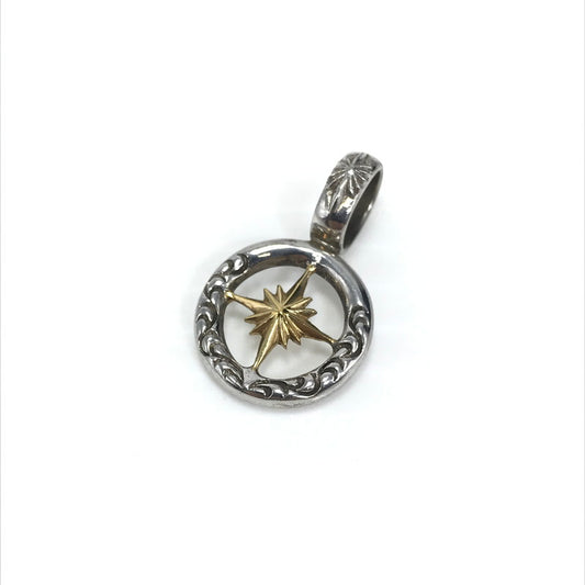 【中古品】【メンズ】 SAAD サード PENDANT TOP ペンダントトップ K24GP SV925 太陽 アラベスク アクセサリー 191-260721-YY-01-tagh カラー：シルバー 万代Net店