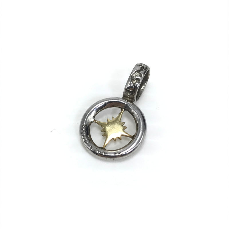 【中古品】【メンズ】 SAAD サード PENDANT TOP ペンダントトップ K24GP SV925 太陽 アラベスク アクセサリー 191-260721-YY-01-tagh カラー：シルバー 万代Net店