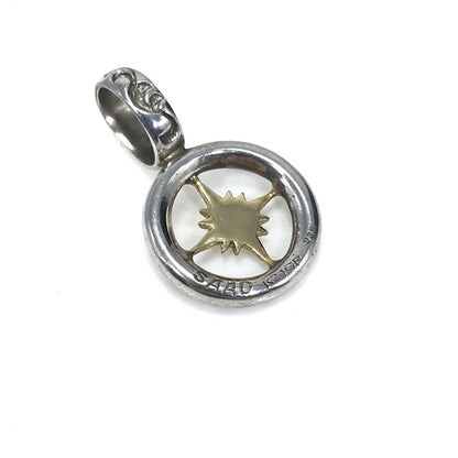 【中古品】【メンズ】 SAAD サード PENDANT TOP ペンダントトップ K24GP SV925 太陽 アラベスク アクセサリー 191-260721-YY-01-tagh カラー：シルバー 万代Net店