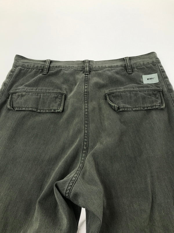 【中古品】【メンズ】 WTAPS ダブルタップス 19AW BOONIE TROUSERS COTTON.DENIM GRAY 192GWDT-PTM02 ブーニー トラウザーズ コットンデニム ジーンズ ボトムス 153-260729-rt-28-tagh サイズ：2 カラー：グレー 万代Net店