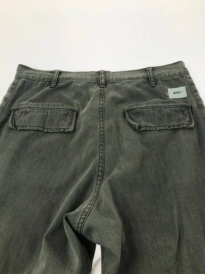 【中古品】【メンズ】 WTAPS ダブルタップス 19AW BOONIE TROUSERS COTTON.DENIM GRAY 192GWDT-PTM02 ブーニー トラウザーズ コットンデニム ジーンズ ボトムス 153-260729-rt-28-tagh サイズ：2 カラー：グレー 万代Net店