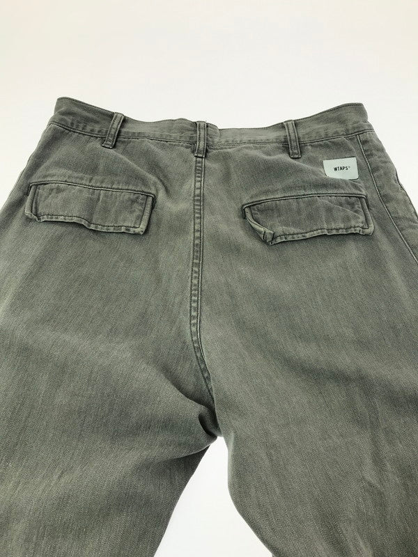 【中古品】【メンズ】 WTAPS ダブルタップス 19AW BOONIE TROUSERS COTTON.DENIM GRAY 192GWDT-PTM02 ブーニー トラウザーズ コットンデニム ジーンズ ボトムス 153-260729-rt-28-tagh サイズ：2 カラー：グレー 万代Net店