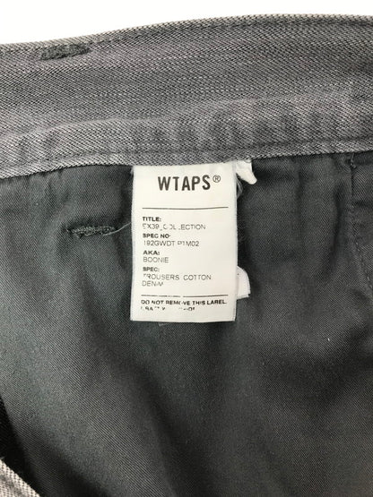 【中古品】【メンズ】 WTAPS ダブルタップス 19AW BOONIE TROUSERS COTTON.DENIM GRAY 192GWDT-PTM02 ブーニー トラウザーズ コットンデニム ジーンズ ボトムス 153-260729-rt-28-tagh サイズ：2 カラー：グレー 万代Net店