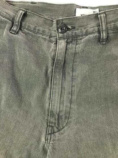 【中古品】【メンズ】 WTAPS ダブルタップス 19AW BOONIE TROUSERS COTTON.DENIM GRAY 192GWDT-PTM02 ブーニー トラウザーズ コットンデニム ジーンズ ボトムス 153-260729-rt-28-tagh サイズ：2 カラー：グレー 万代Net店