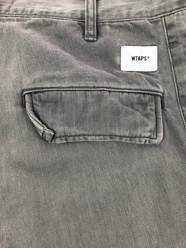 【中古品】【メンズ】 WTAPS ダブルタップス 19AW BOONIE TROUSERS COTTON.DENIM GRAY 192GWDT-PTM02 ブーニー トラウザーズ コットンデニム ジーンズ ボトムス 153-260729-rt-28-tagh サイズ：2 カラー：グレー 万代Net店