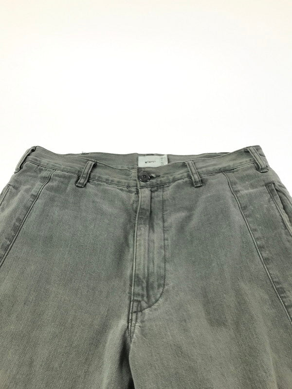 【中古品】【メンズ】 WTAPS ダブルタップス 19AW BOONIE TROUSERS COTTON.DENIM GRAY 192GWDT-PTM02 ブーニー トラウザーズ コットンデニム ジーンズ ボトムス 153-260729-rt-28-tagh サイズ：2 カラー：グレー 万代Net店