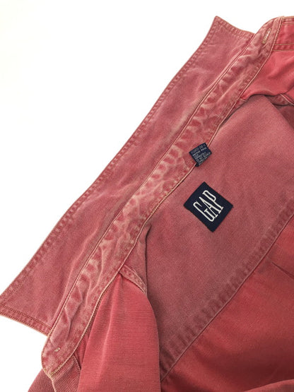 【中古品】【メンズ】 OLD GAP オールド ギャップ 90's L/S WORK SHIRT RED 90年代 ロングスリーブ ワーク シャツ トップス 香港製 146-260723-rt-18-tagh サイズ：L カラー：レッド 万代Net店