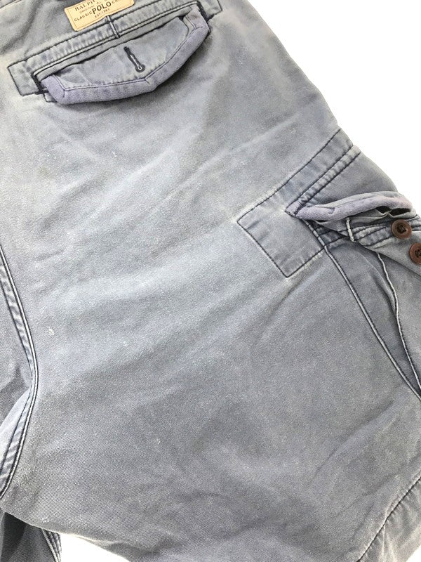 【中古品】【メンズ】 POLO RALPH LAUREN ポロ ラルフローレン 90'S CARGO SHORTS 1990年代 カーゴ ショーツ ショートパンツ 157-260803-ty-05-tagh サイズ：34 カラー：ブルー 万代Net店