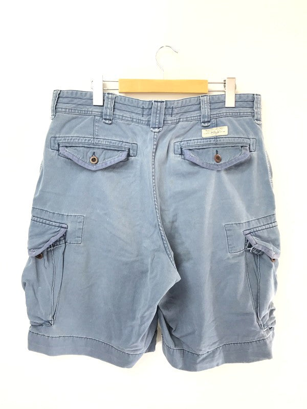 【中古品】【メンズ】 POLO RALPH LAUREN ポロ ラルフローレン 90'S CARGO SHORTS 1990年代 カーゴ ショーツ ショートパンツ 157-260803-ty-05-tagh サイズ：34 カラー：ブルー 万代Net店