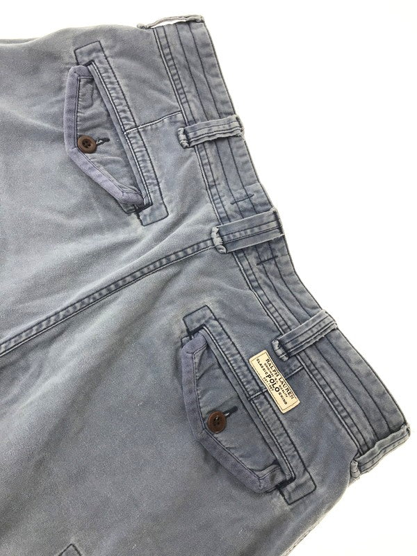 【中古品】【メンズ】 POLO RALPH LAUREN ポロ ラルフローレン 90'S CARGO SHORTS 1990年代 カーゴ ショーツ ショートパンツ 157-260803-ty-05-tagh サイズ：34 カラー：ブルー 万代Net店