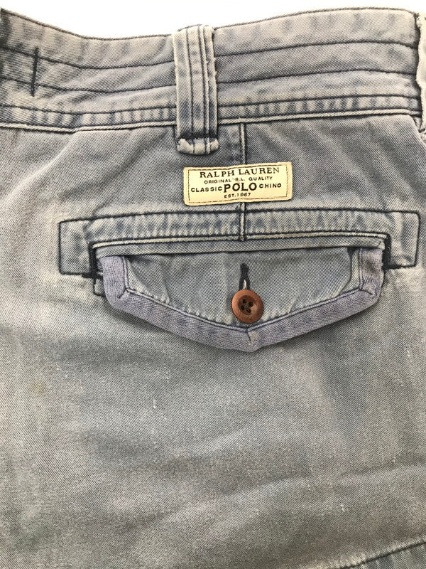 【中古品】【メンズ】 POLO RALPH LAUREN ポロ ラルフローレン 90'S CARGO SHORTS 1990年代 カーゴ ショーツ ショートパンツ 157-260803-ty-05-tagh サイズ：34 カラー：ブルー 万代Net店