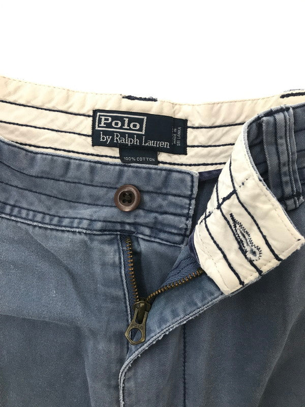 【中古品】【メンズ】 POLO RALPH LAUREN ポロ ラルフローレン 90'S CARGO SHORTS 1990年代 カーゴ ショーツ ショートパンツ 157-260803-ty-05-tagh サイズ：34 カラー：ブルー 万代Net店