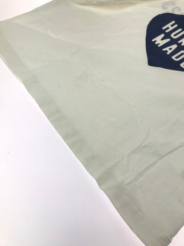 【中古品】【メンズ】 HUMAN MADE ヒューマンメイド L/S TEE HEART LOGO 01.12.2023 ハートロゴ ロングスリーブTシャツ　WHITE トップス 長袖Ｔシャツ 142-260722-su-02-tagh サイズ：XL カラー：ホワイト 万代Net店