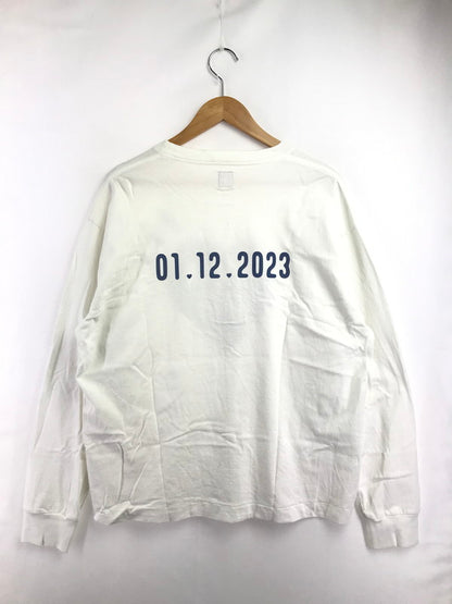 【中古品】【メンズ】 HUMAN MADE ヒューマンメイド L/S TEE HEART LOGO 01.12.2023 ハートロゴ ロングスリーブTシャツ　WHITE トップス 長袖Ｔシャツ 142-260722-su-02-tagh サイズ：XL カラー：ホワイト 万代Net店