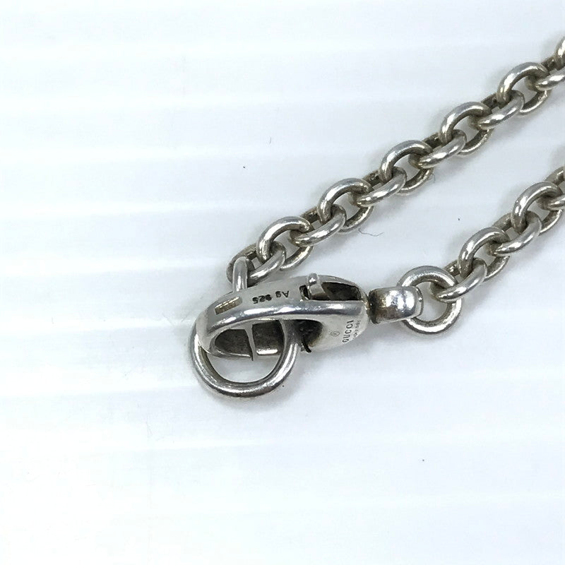 【中古品】【メンズ】 GUCCI グッチ INTERLOCKING G NECKLACE インターロッキング G ネックレス アクセサリー 182-260721-YY-13-tagh カラー：シルバー 万代Net店